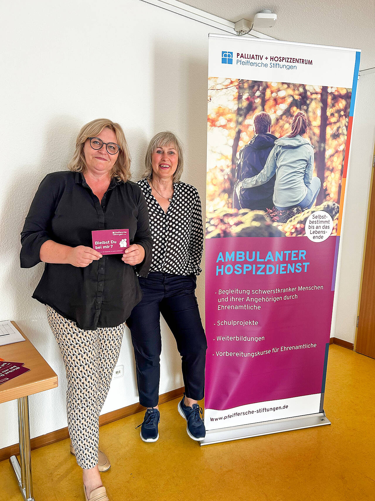Koordinatorinnen des Ambulanten Hospizdienstes: Sabine Breyer und Dagmar Schneiß Koordinatorinnen Ambulanter Hospizdienst