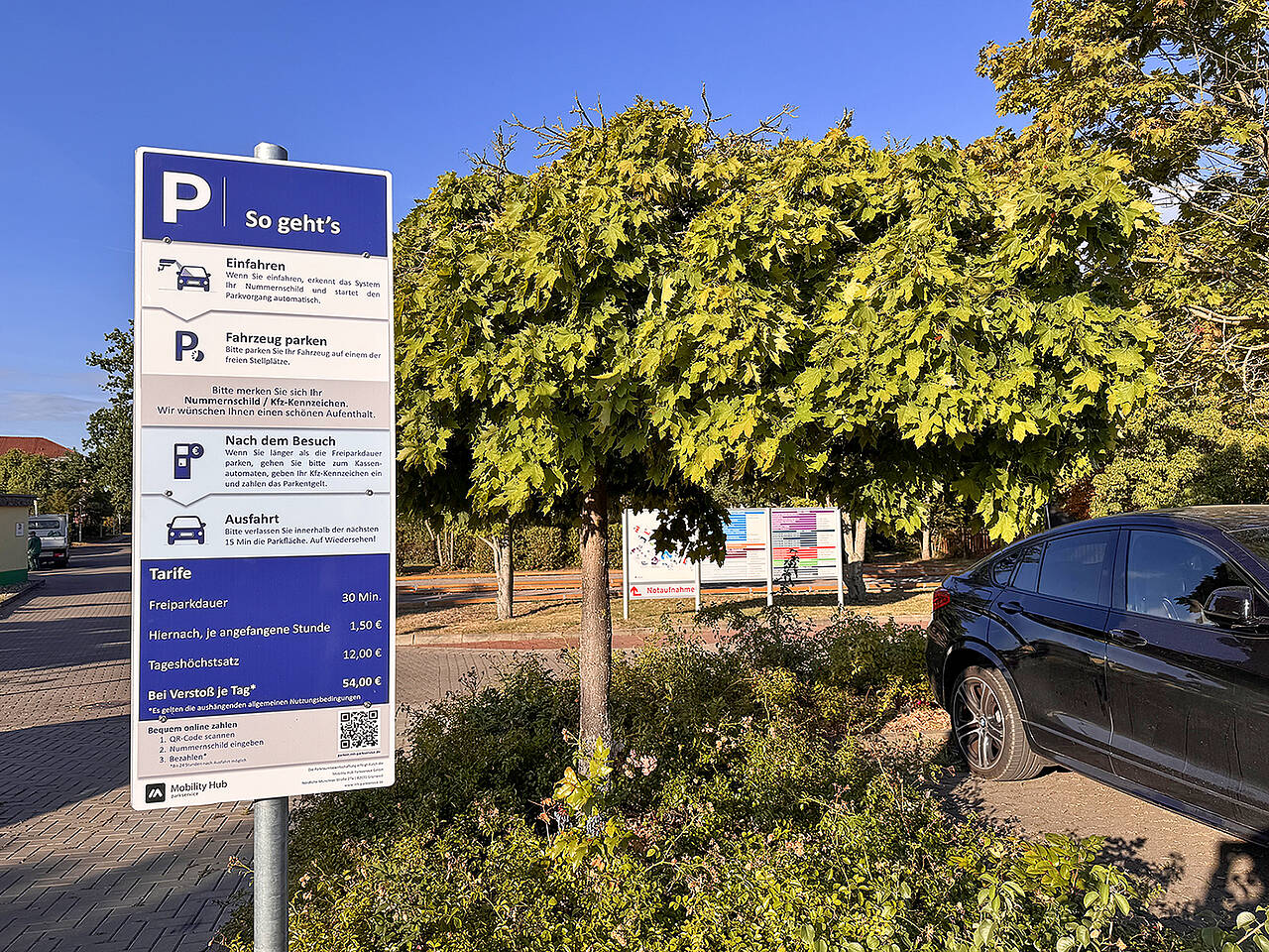 Neues schrankenloses Parksystem bei den Pfeifferschen Stiftungen Parkplatz Pfeiffersche Stiftungen