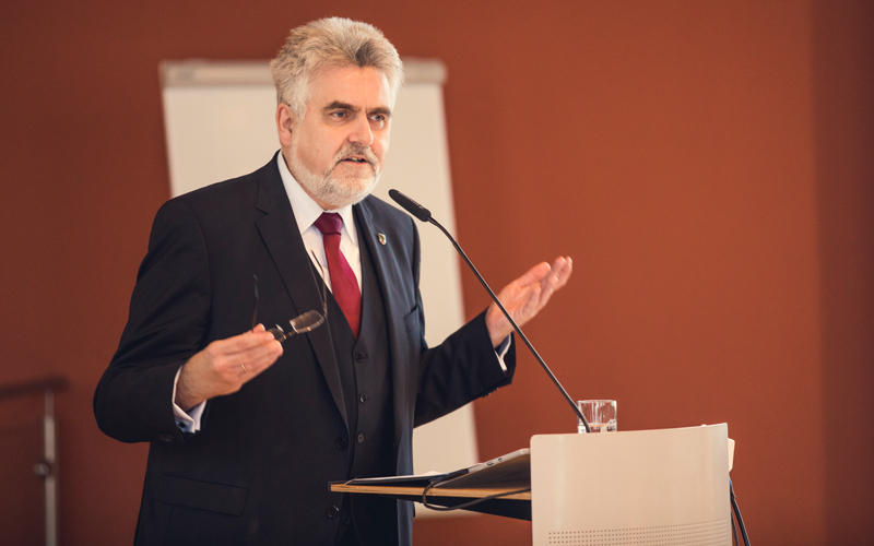 Sachsen-Anhalts Wirtschaftsminister Armin Willingmann hielt das Grußwort Sachsen-Anhalts Wirtschaftsminister Armin Willingmann