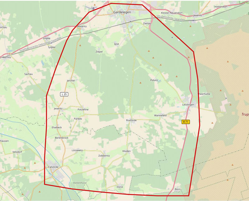 Hier sind wir für Sie unterwegs Einsatzgebiet Pflegedienst Heidepflege Gardelegen